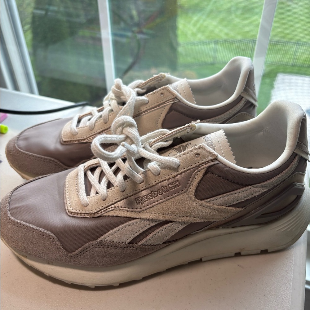 Reebok Beige and White Sneakers
